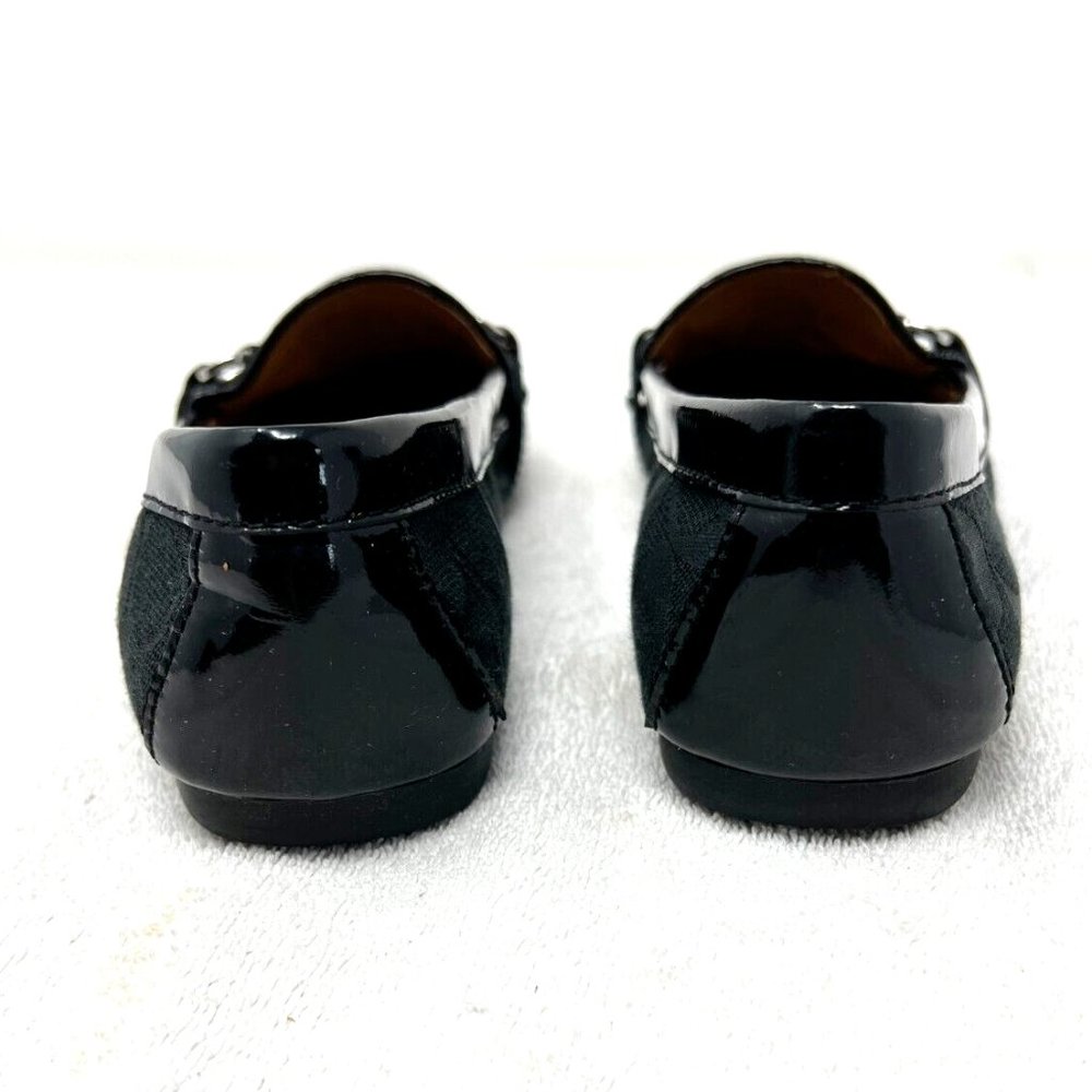 COACH black slip on shoe with logo and buckle size 7 - Picture 8 of 9